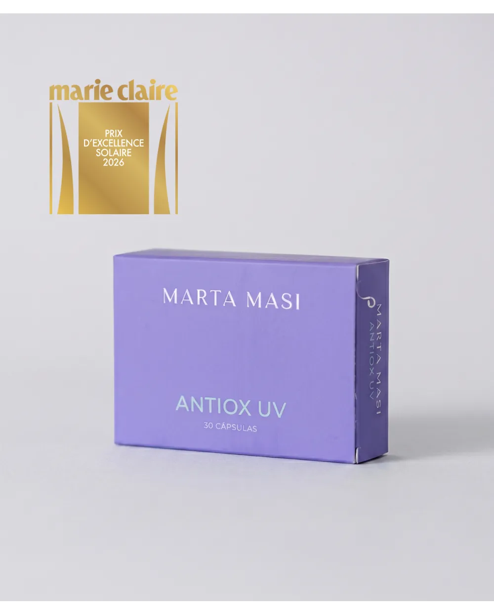Antiox UV premiado por Marieclaire al mejor producto de protección solar 2026