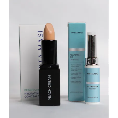 Marta Masi Corrector Hidratante en Barra PEACH + Barra de Crema para Ojos de Regalo