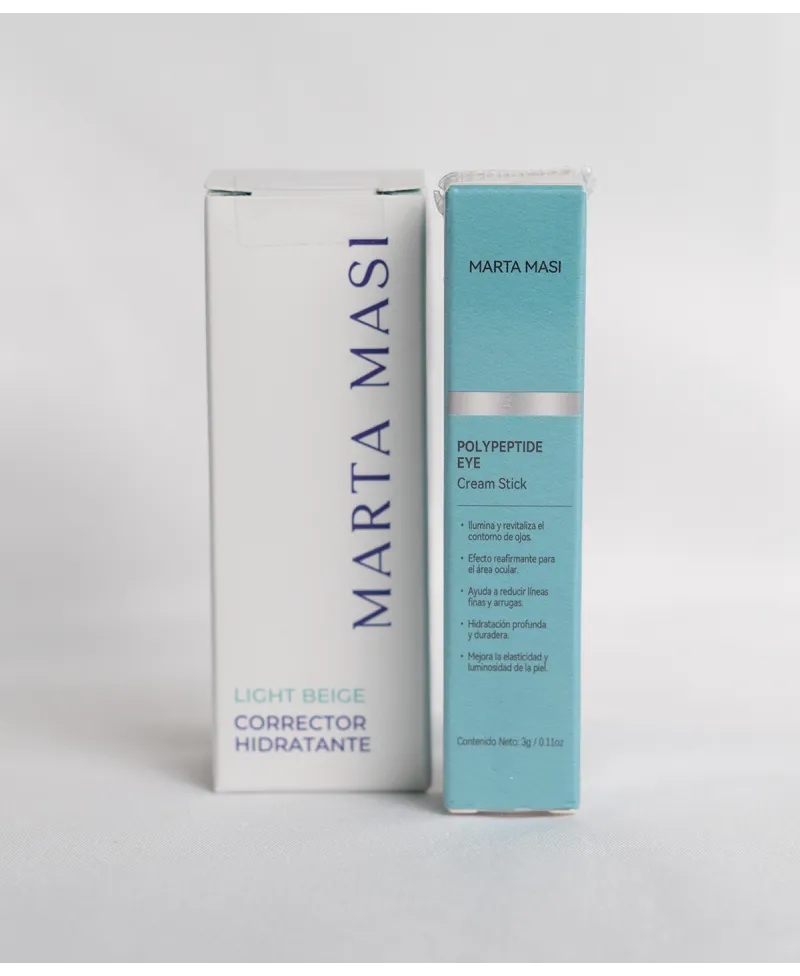 Marta Masi Corrector Hidratante en Barra Beige + Barra de Crema para Ojos de Regalo