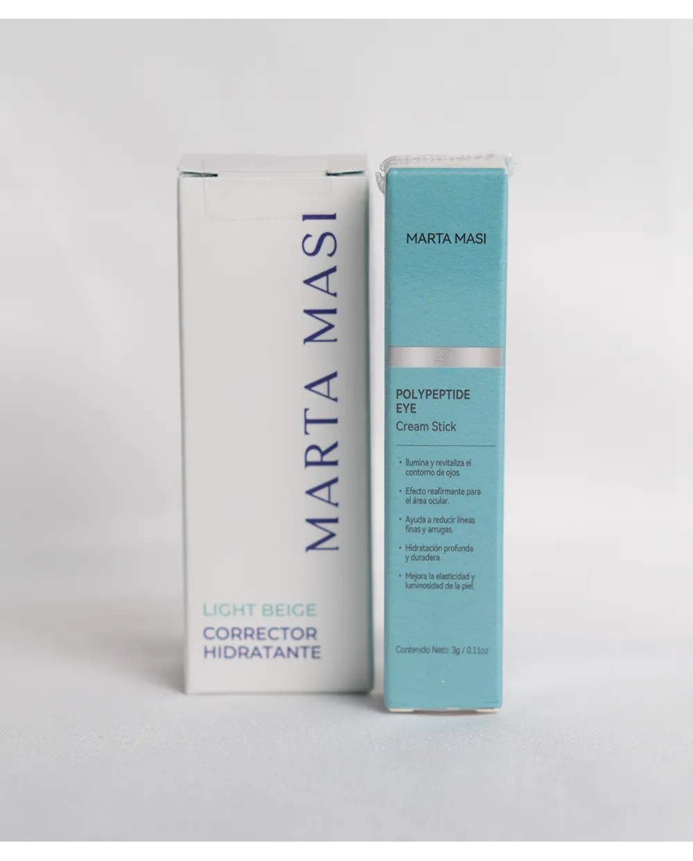Marta Masi Corrector Hidratante en Barra Beige + Barra de Crema para Ojos de Regalo