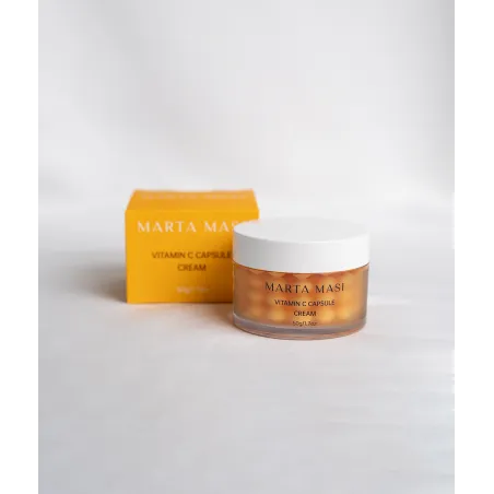 Caja y bote Marta Masi Crema Facial Iluminadora con Vitamina C y Niacinamida