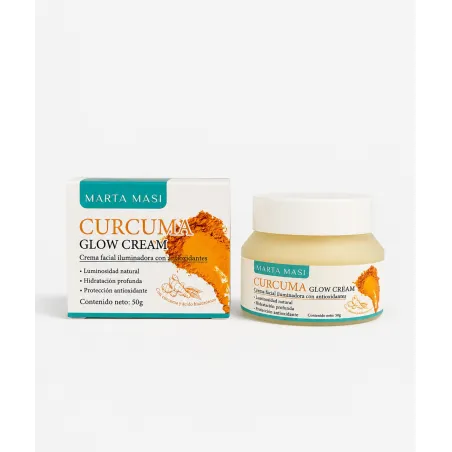 Caja y frasco Marta Masi Curcuma Glow Cream