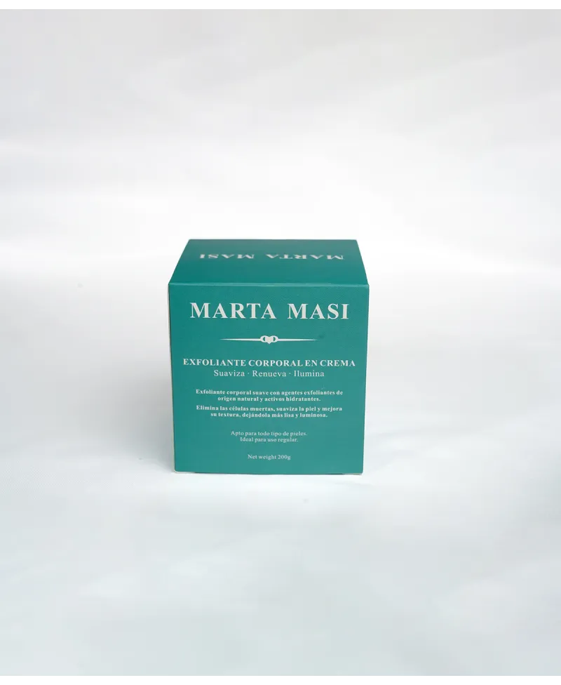 Bote y Caja de Exfoliante Corporal en Crema - Marta Masi