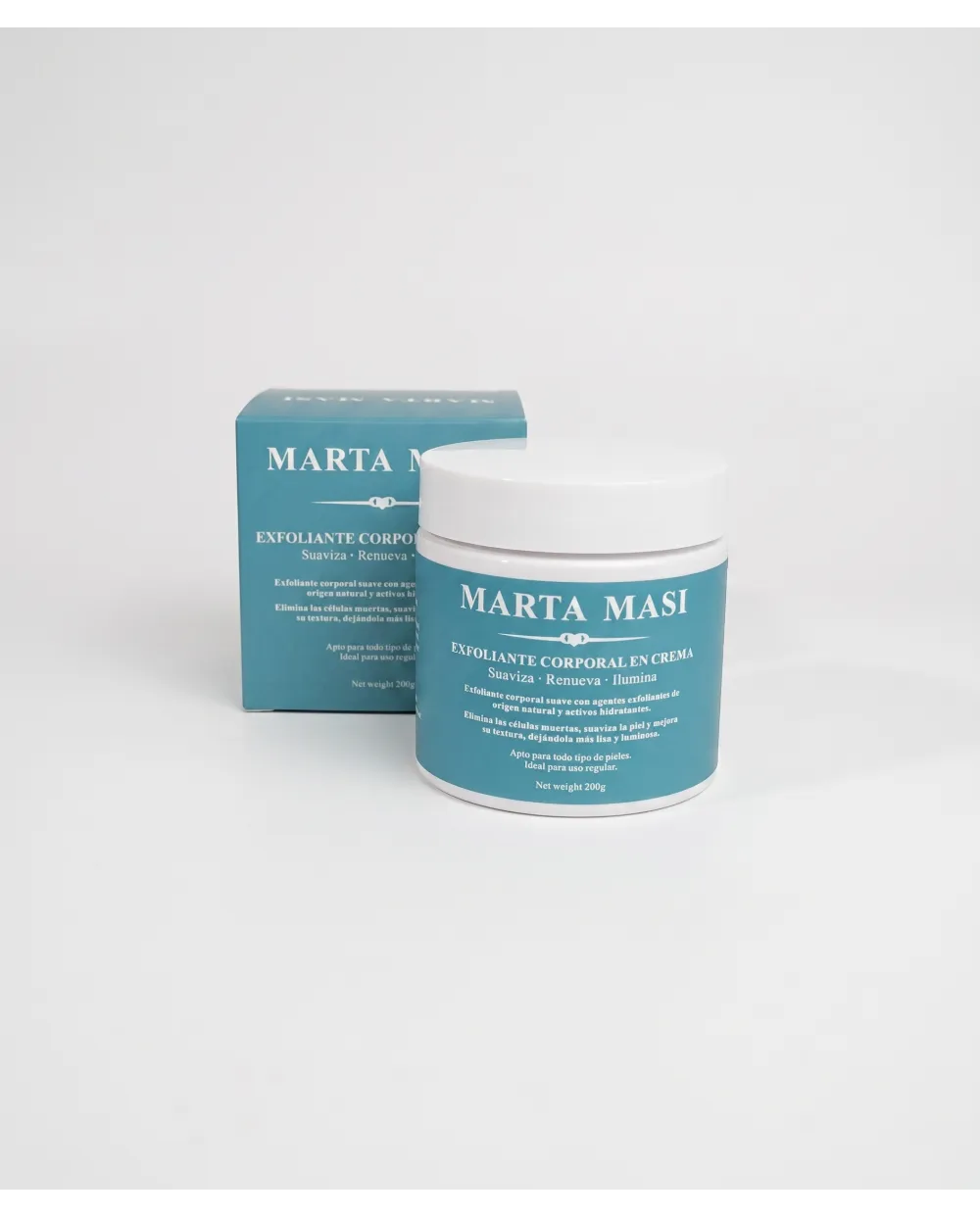 Bote y Caja de Exfoliante Corporal en Crema - Marta Masi