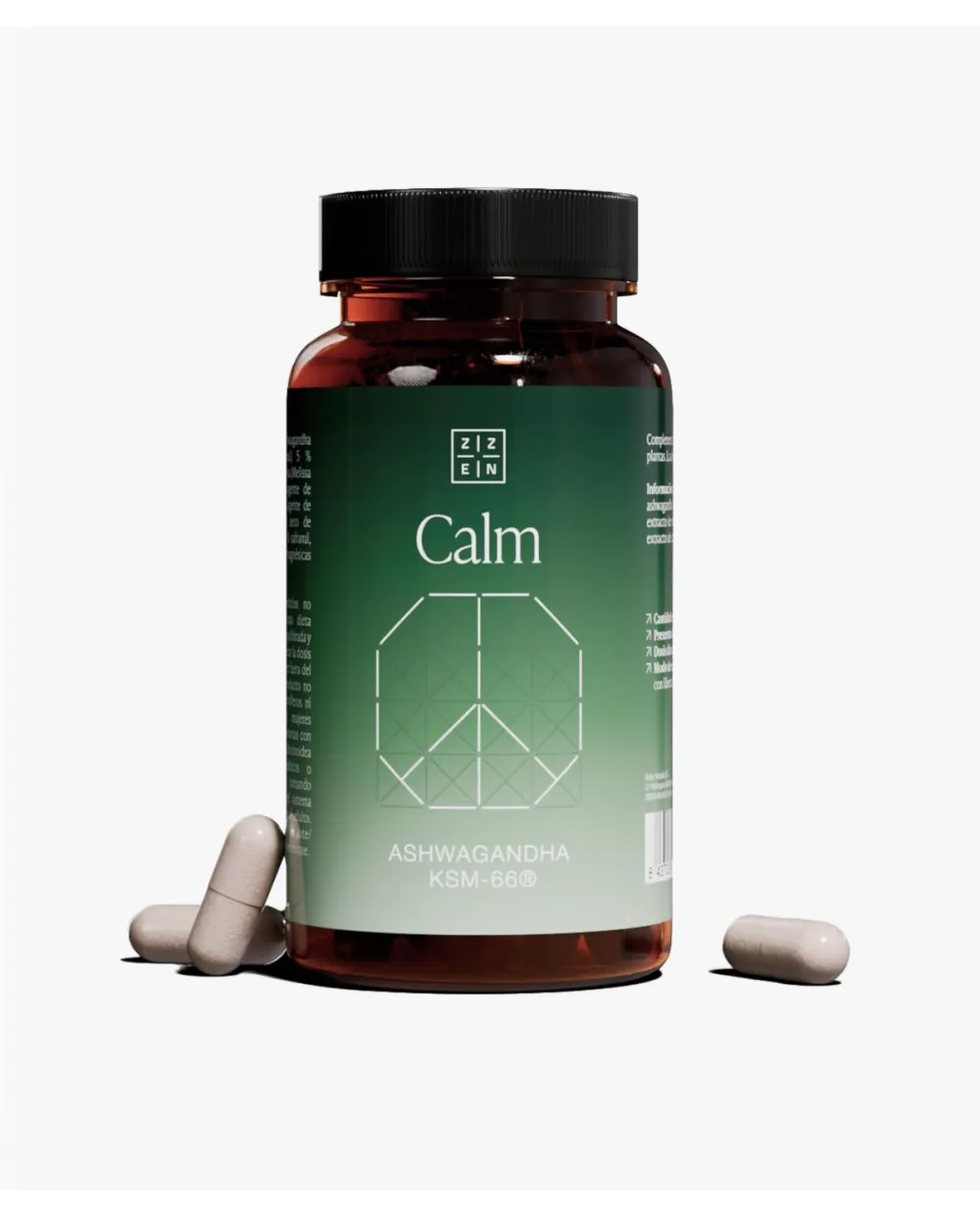ZZEN CALM Ashwagandha KSM-66 60 Cápsulas