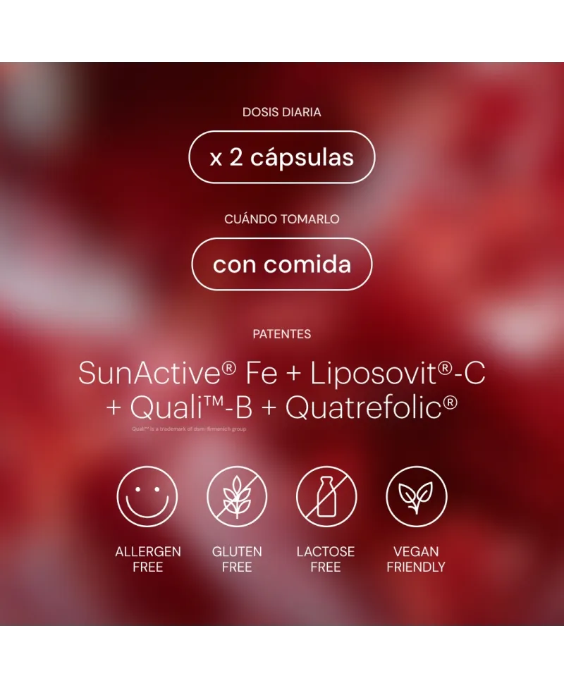 Belevels Iron+ 60 Cápsulas