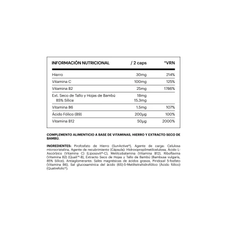Belevels Iron+ 60 Cápsulas