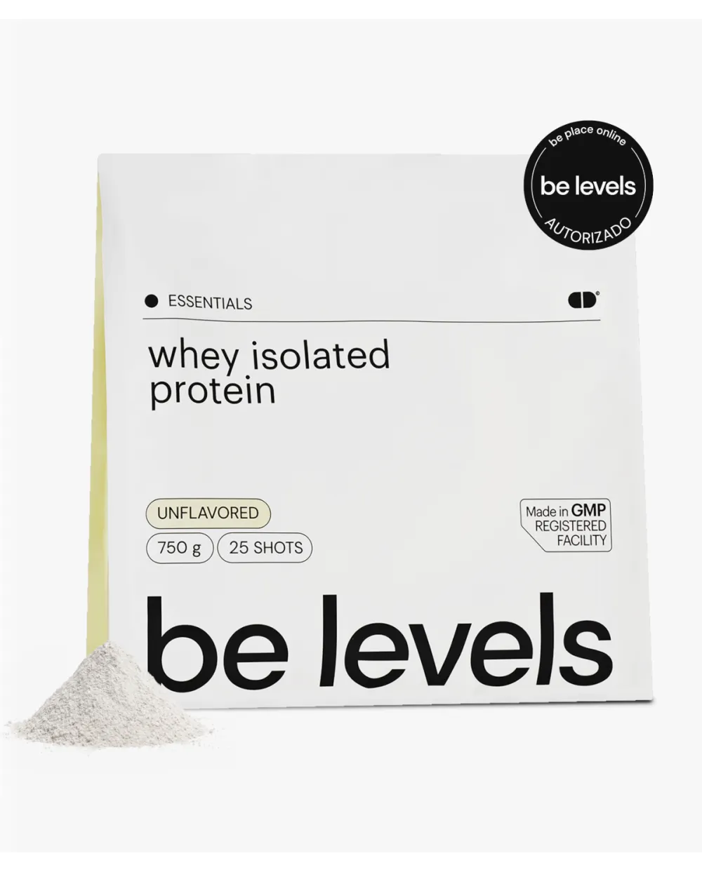 Belevels Whey Isolated Protein Sabor Neutro 750g