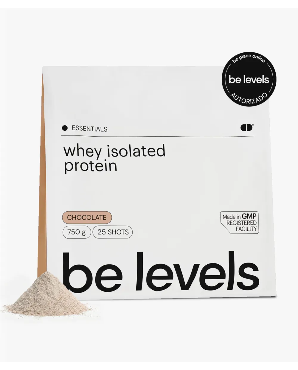 Belevels Whey Isolated Protein Sabor Chocolate 750g