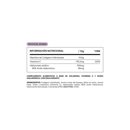 Belevels Collagen 360g Sabor Frutos del Bosque