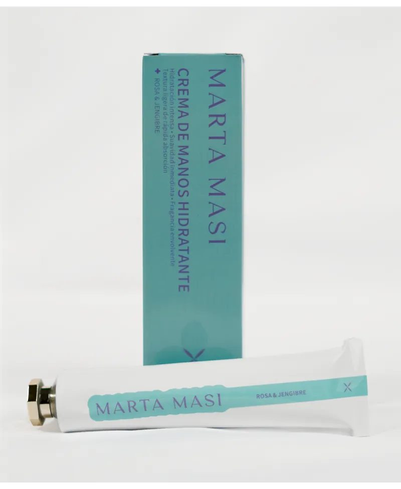 Crema de Manos Hidratante Marta Masi - Rosa y Jengibre