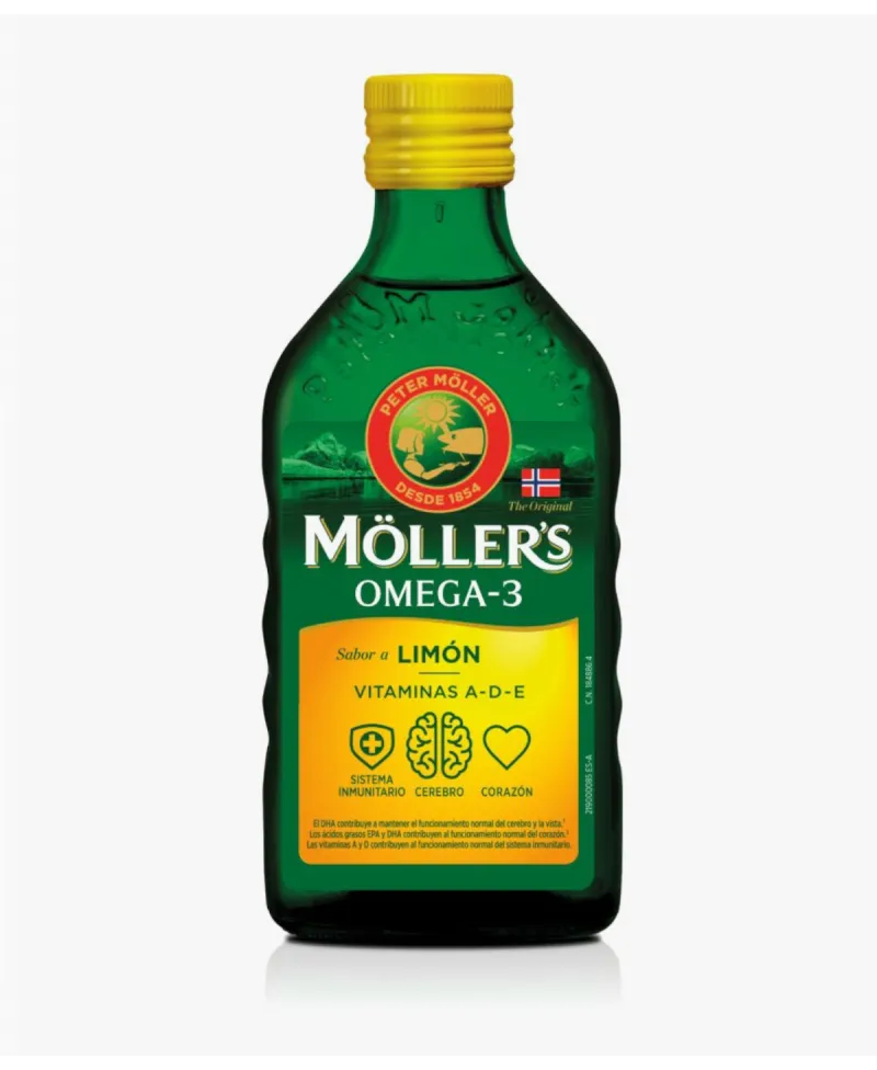 Möller’s Aceite de hígado de bacalao – Limón 250 ml
