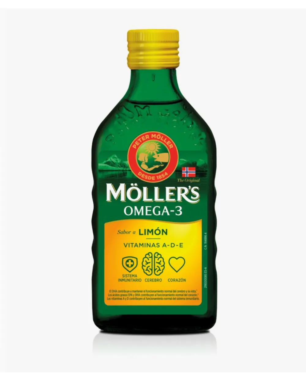 Möller’s Aceite de hígado de bacalao – Limón 250 ml