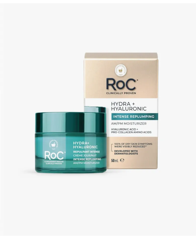 Roc Hydrate + Plump Hydra+ Efecto Rellenador Crema Hidratante Día-Noche 50 ml