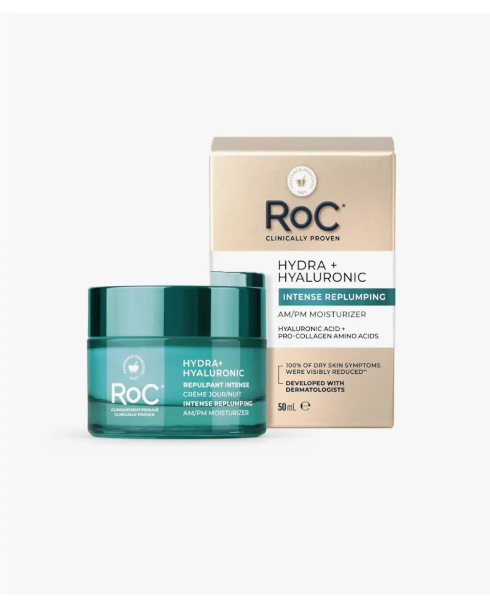 Roc Hydrate + Plump Hydra+ Efecto Rellenador Crema Hidratante Día-Noche 50 ml